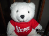 Wendy's Wendys Fast Food Restaurant Teddy Bear Collectible