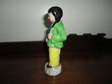 Antique Vintage Porcelain Occupied Japan Girl Statue Hand Painted 6 inch