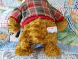 Gund HAGEN Bear Faux Brown Mohair 17 Inch Retired 2001 New
