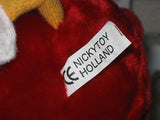 Vintage Nicky Toy Holland Red Weird Creature Plush M&Ms