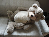 Mighty Star XXL JUMBO TEDDY BEAR Vintage 28in Laying Down Big Pot Belly New