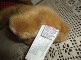 Gund 1986 Puppy Dog Plush Lumberjack Plaid Bib 9 inch