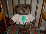 Arctic Circle Dark Brown Teddy Bear Alaskan Sweater 13 Inch Anchorage Alaska