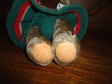 Old Antique German Mohair Jointed Bear Brown 9.5 Inch Knitted Outfit