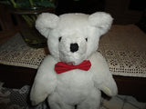 Summit Collection Exclusive 1990 White Bear Red Bowtie