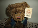 Bearington Raggles Brown Teddy Bear Jointed 1252 14 inch All Tags