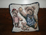 3 Bear Tapestry Pillow Accent Accessory