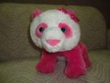 Aurora World PANDA BEAR Pink & White Soft Plush 12 inch Handmade Indonesia