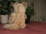 Vintage 17in German Dralon Mohair Open Mouth Zotty Bear