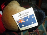 Toy Connection Australia International Flag Teddy Bear Brown 16 inch Nanco