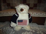Gund SCHATZI White Polar Bear USA Knitted Sweater Stuffed Plush