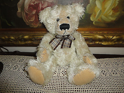 Russ OLIBY Bear 12 inch Item 24018 Retired Faux Antique Style Long Plush