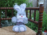 UK Bunny Rabbit Plaid Pants Stuffed Plush Toy