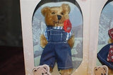 Schuco Bearli Daddy and Mommy Bear Collectible Mohair Bears NIB Set of 2