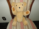 Handmade Golden Teddy Bear Plush Jointed Chubby Belly 16 inch