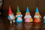 David the Gnome Rien Poortvliet BRB 1980s Spain Lot of 12 Rubber Gnomes Figures