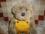 Ashton Drake Bear with Goldfish 1996 Etta Foran Pat Joho signed/nr Faux Mohair