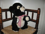 Black Teddy Bear 14 inch Sitting Tottenham London Uk