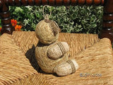 UK Straw Bear With Acorn Nose Handmade RARE