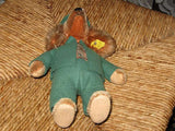 Steiff Waldili Hunter Dog Doll 8326,70 Button Tag Super Condition