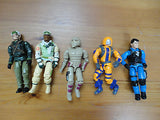 GI Joe Action Figures Mixed Lot 5 Hasbro 3.5 inch Assorted Characters Mixed H