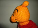 Handmade Knitted WINNIE the POOH Stuffed Bear