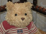 Happy Horse Holland Sitting Terry Cloth Teddy Bear Red Striped HH Sweater 2003