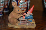 Rien Poortvliet Classic David the Gnome Statue Ollekebolleke with Rabbit