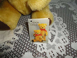 Dean's Rag Book UK London Gold Mohair Trad. Teddy Bear in Pouch Bell in Ear