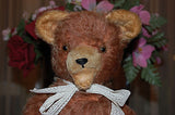 Antique Heunec Germany Bear Hetro Voice Box Ich Bin Dein Dreapy Mohair 1960s