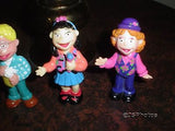 The Puzzle Place Set of 4 Character Rubber Dolls 1993 Children TV Show