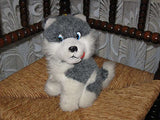 Vintage Dinotoys Holland HUSKY Dog Plush 1970s