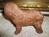 SHEEPDOG Heavy Resin Carved Statue Figurine 7 x 5.5 inch