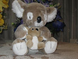 Happy People Germany Beige Koala Mom & Baby 13 inch