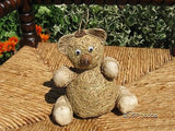 UK Straw Bear With Acorn Nose Handmade RARE