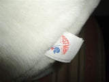 Vintage Large White Teddy Bear Plush with Bowtie 20" Best Made Toys Toronto