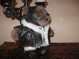Vintage Dutch Dino Toys Teddy Bear Pilot