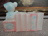 Vintage 1950s Japan RELPO Baby Blocks Books Bear Planter Number 5853