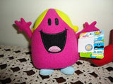 Cartoon Mr Men Show Mr. Strong & Miss Chatterbox Dolls