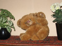 Brand Textile Dutch Mother Bear with Baby Cub Brown Stuffed Animal Plush 16 inch