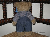 Tender Toys Holland Vintage Dutch Bear in Overalls
