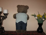 Vintage 70s German Dressed Bear 16 inch