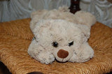 Toys Amsterdam NL Soft Laying Plush Bear Beige White 12 Inch