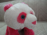 Aurora World PANDA BEAR Pink & White Soft Plush 12 inch Handmade Indonesia