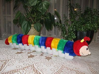 Intertrading BV Holland Jumbo RAINBOW Plush CENTIPEDE