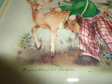 1940s Lithograph Marion Bradford Burgess Henry Sandler Co NYC 1125 Boy with Deer