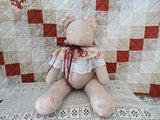 Handmade CANADA Artist Stuffed Cloth TEDDY BEAR 18 inch