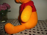 Handmade Knitted WINNIE the POOH Stuffed Bear