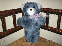 Sunshine Toys UK Blue furry plush Bear 1970s