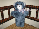 Sunshine Toys UK Blue furry plush Bear 1970s